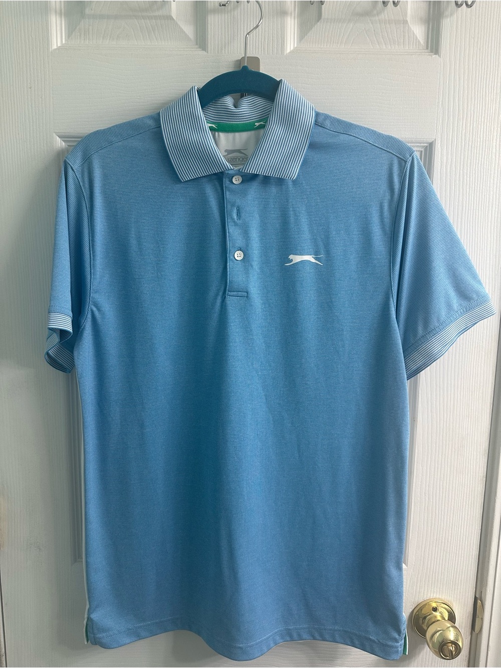 Blue Slazenger Golf Shirt Size Small